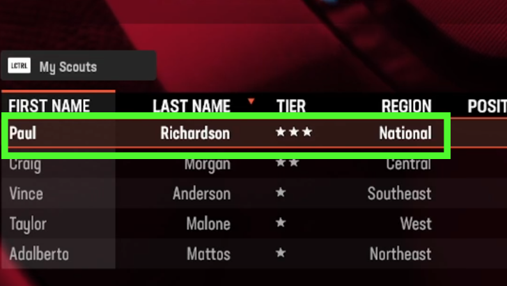 Madden NFL 25 - Assign 3 Star Scout to National Region