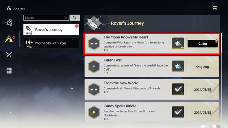 Wish Upon the Mopon IV - Unlocks The Moon Knows My Heart Trophy