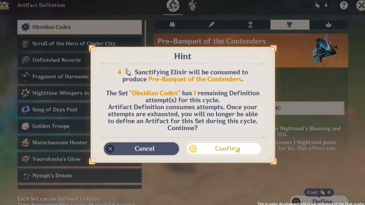 Genshin - Artifact Transmuter - Create Artifact
