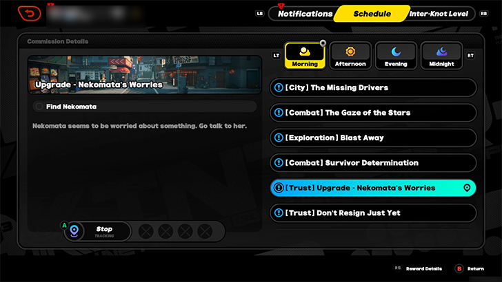 Upgrade Nekomatas Worries Schedule