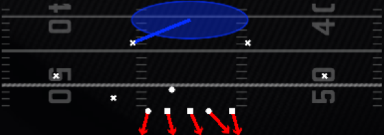Cover 1 LB Blitz Play
