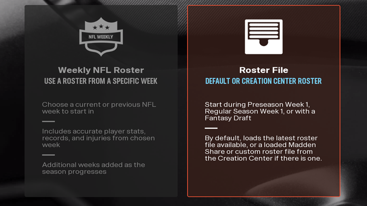 Madden NFL 25 - Select Roster File
