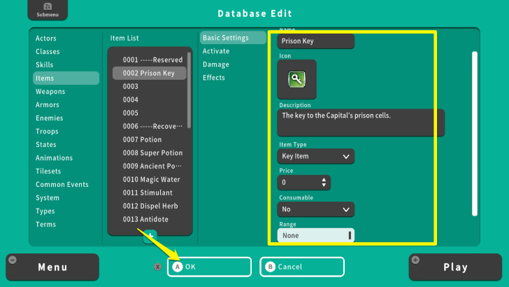 RPG MAKER WITH Item Edit