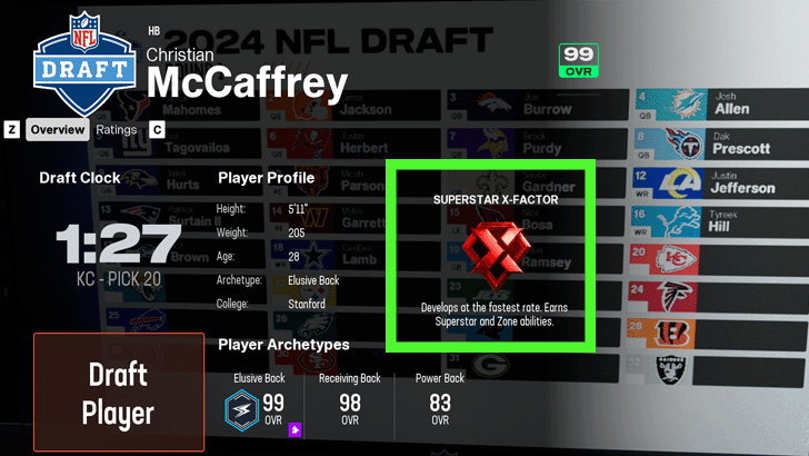 Madden NFL 25 - Player Card X-Factor Ability