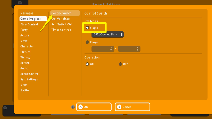 RPG MAKER WITH Control Switch