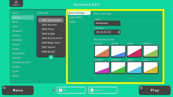 Basic Settings - RPG MAKER WITH