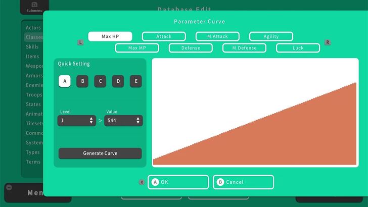 Parameter Curve Again - RPG MAKER WITH