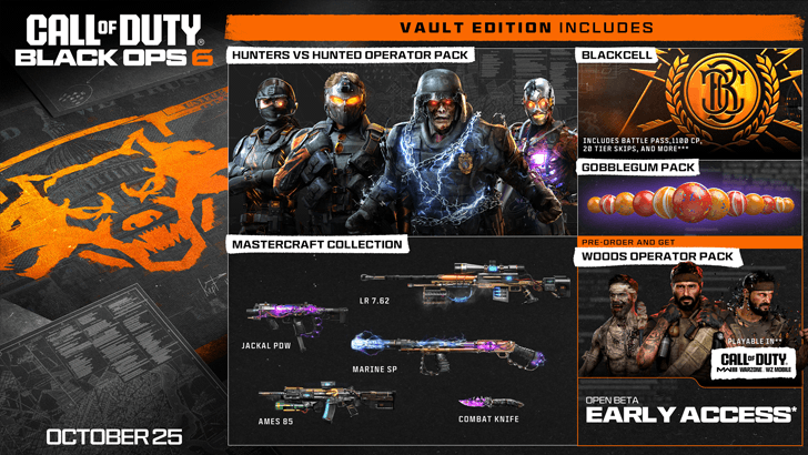 Black Ops 6 - Vault Edition Inclusions