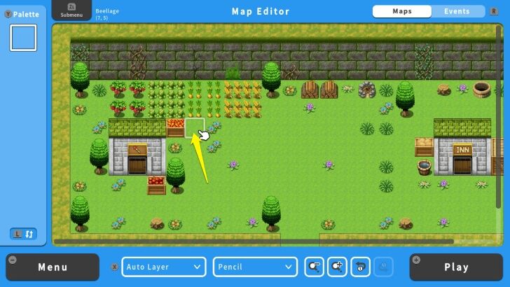 RPG MAKER WITH NPC Location