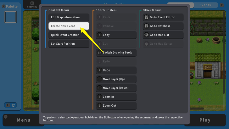 RPG MAKER WITH Create Event