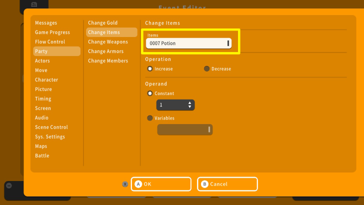 RPG MAKER WITH Items