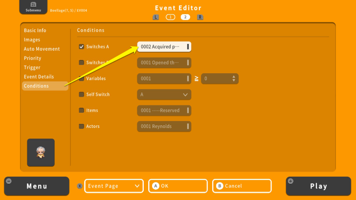 RPG MAKER WITH Conditions