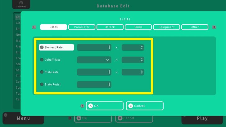 Rates - RPG MAKER WITH