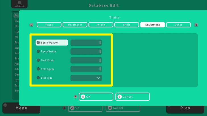 Equipment - RPG MAKER WITH