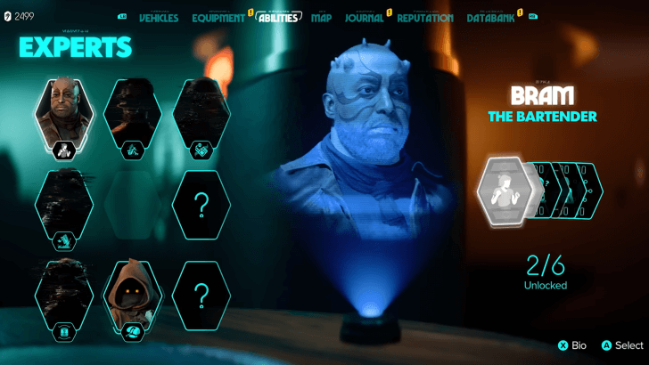 Star Wars Outlaws - Abilities Screen Experts Preview