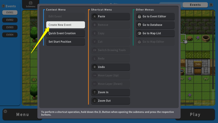 RPG MAKER WITH New Event
