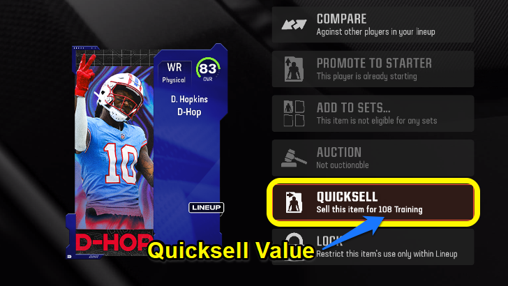 Madden NFL 25 - Quicksell Value