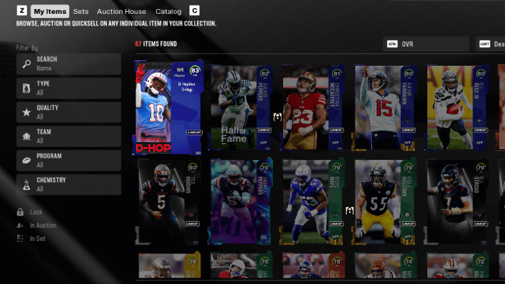 Madden NFL 25 - Inventory