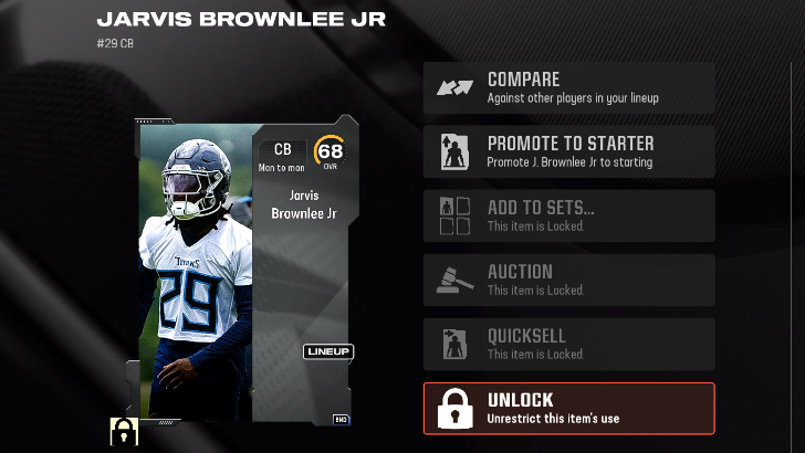 Madden NFL 25 - Locked Player