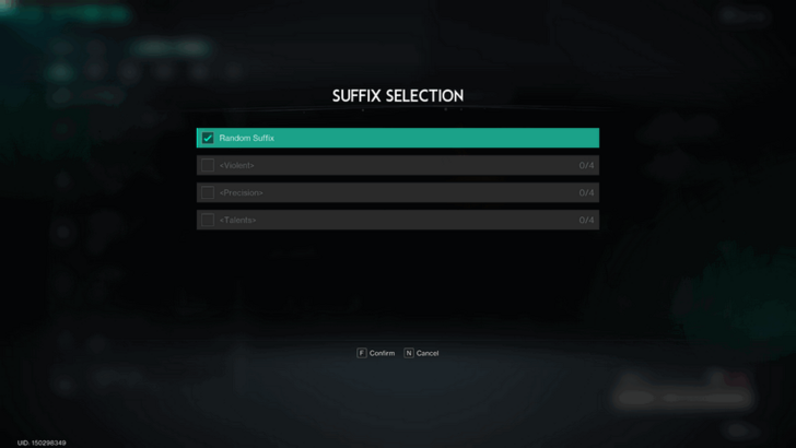 Once Human - Choose Suffix