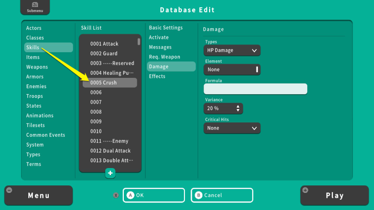 RPG MAKER WITH Choose Skills