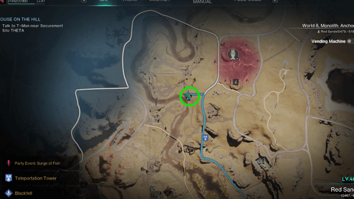 Once Human - House on the Hill Map Location