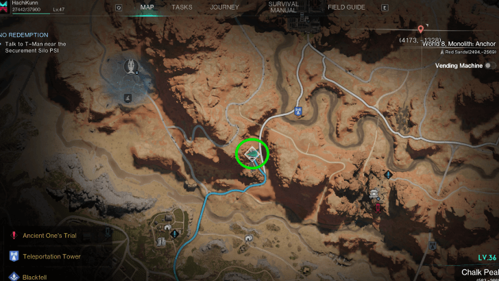 Once Human - No Redemption Map Location