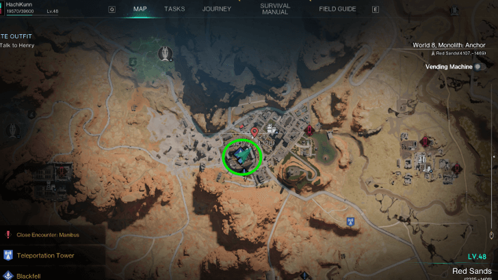 Once Human - Date Outfit Map Location