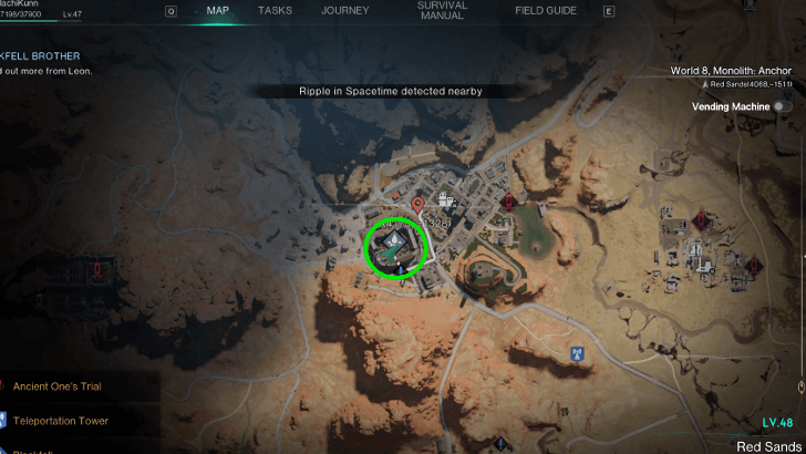 Once Human - Blackfell Brother Map Location