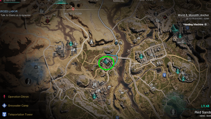 Once Human - Forced Labor Map Location