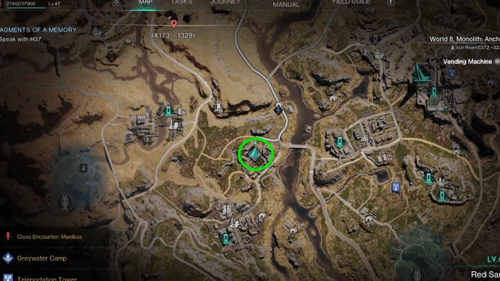 Once Human - Fragments of a Memory Map Location