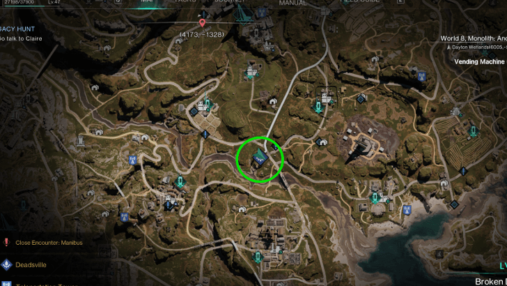 Once Human - Legacy Hunt Map Location