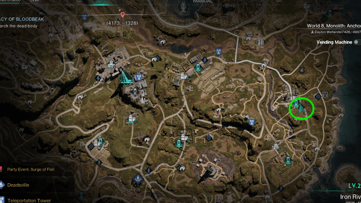 Once Human - Legacy of Bloodbeak Map Location