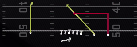 PA Post Cross Shot Play