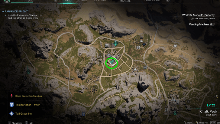 Once Human - Farmside Fright Map Location