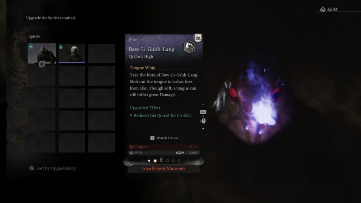 Black Myth Wukong - Cultivate Spirits Screen.png