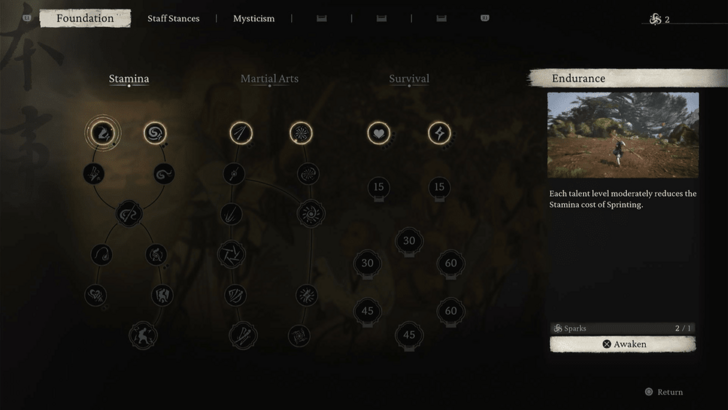Black Myth Wukong - Ability Skill Tree