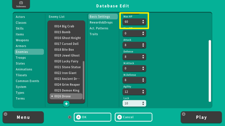 RPG MAKER WITH Max HP