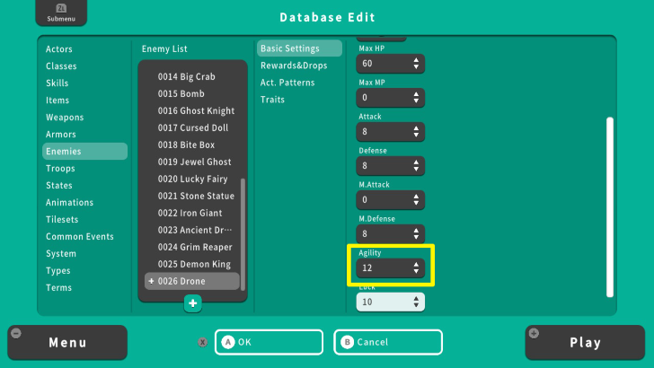 RPG MAKER WITH Agility