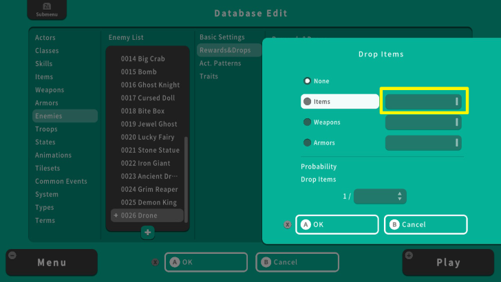RPG MAKER WITH Choose Items