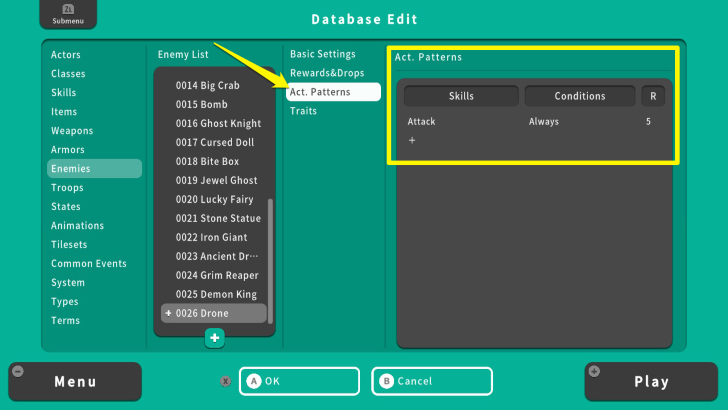 RPG MAKER WITH Action Patterns