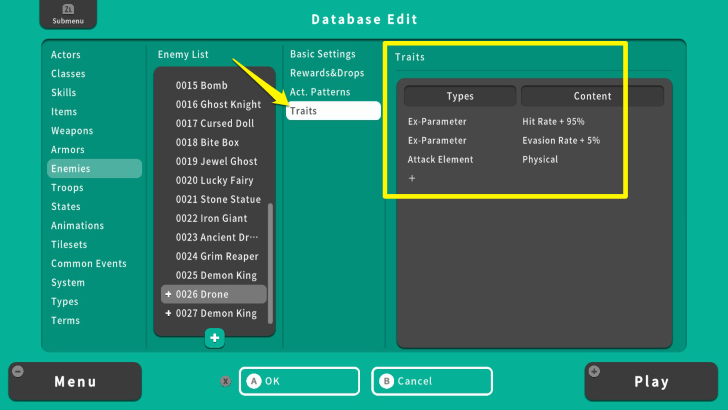 RPG MAKER WITH Traits