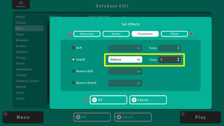 RPG MAKER WITH Add Debuff