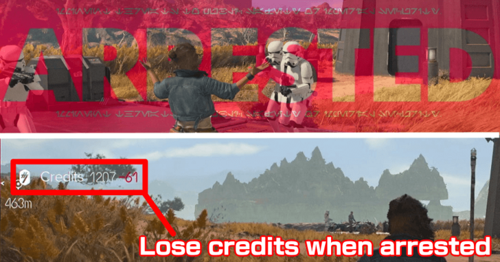 Lose Credits when arrested
