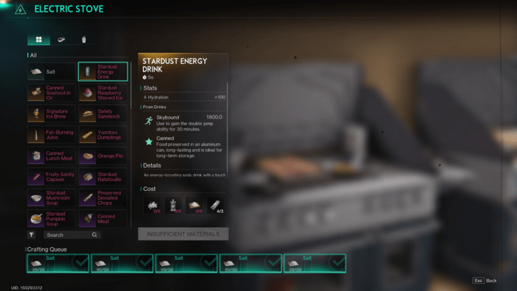 Once Human - Stardust Energy Drink