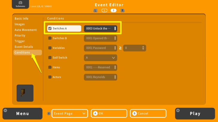 RPG MAKER WITH Conditions