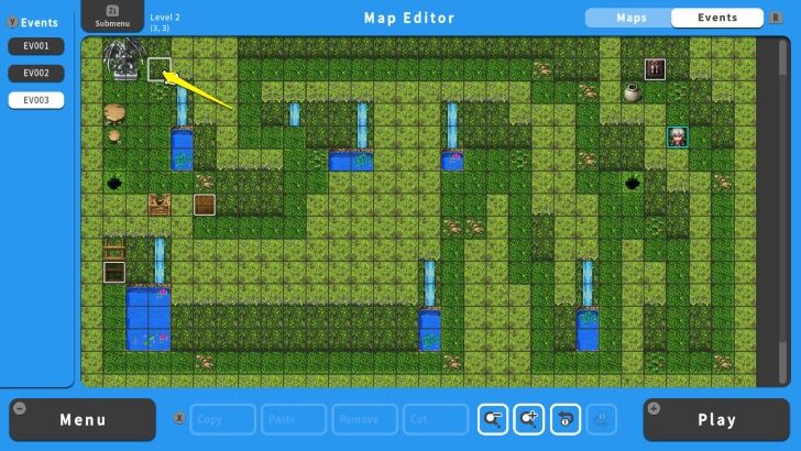 RPG MAKER WITH Lever Location