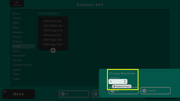 RPG MAKER WITH Change Maximum