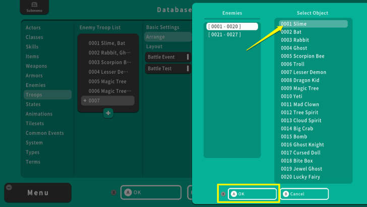 RPG MAKER WITH Choose Enemy