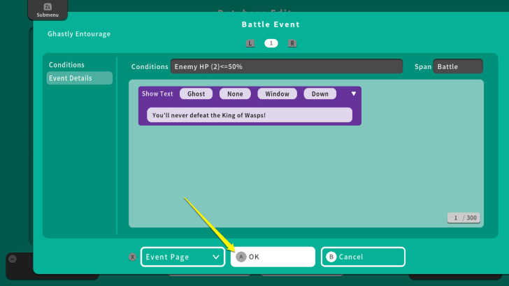 RPG MAKER WITH Select OK